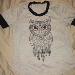 Thin shirt gray and black